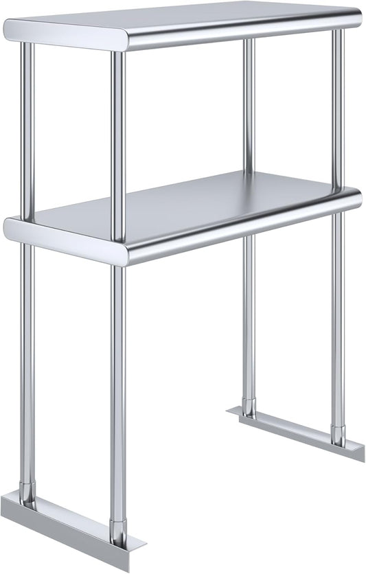 AmGood Double OverShelf Stainless Steel NSF - Many (24" Long x 12" Deep)