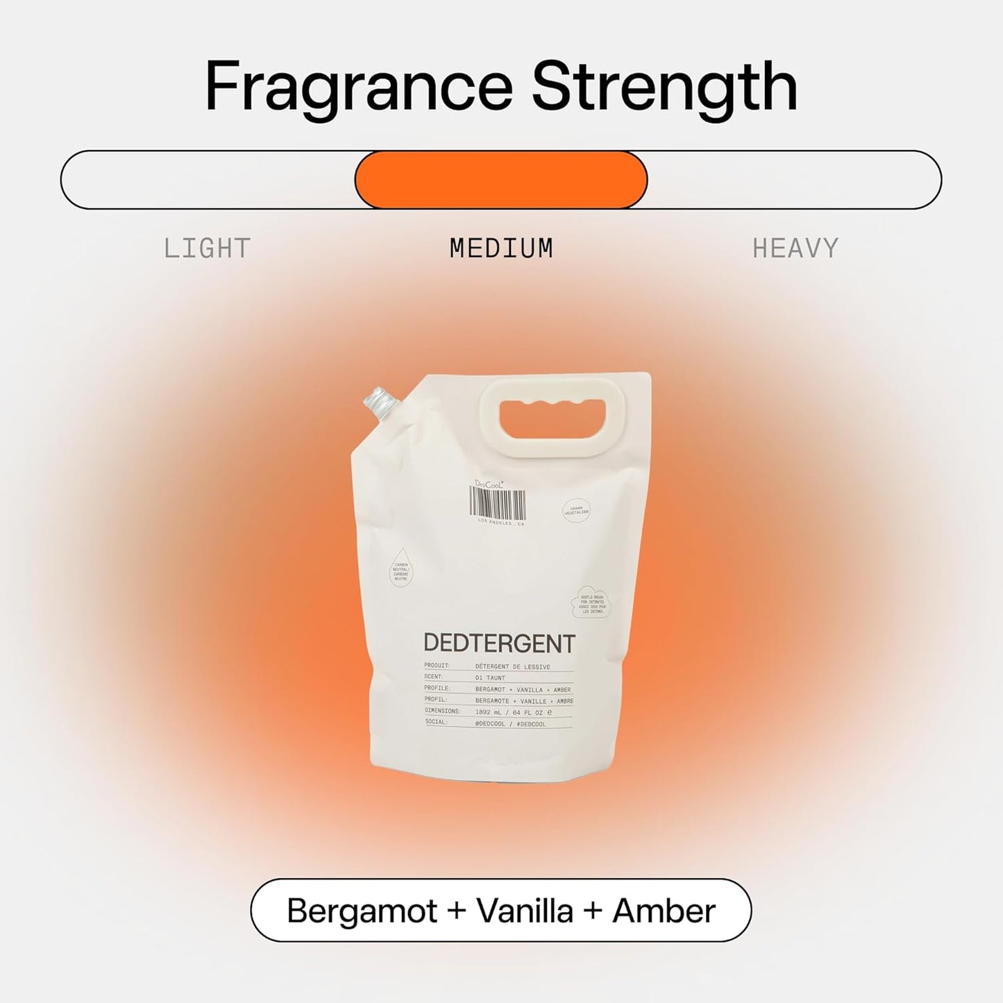 DedCool Liquid Laundry Dedtergent (01 Taunt Refill 64 fl oz) Luxurious Fragrance, Scented, Removes Stains, Ideal for 60 Washes, Infused with Essential Oils, Vegan, Non-Toxic, Cruelty & Dye Free