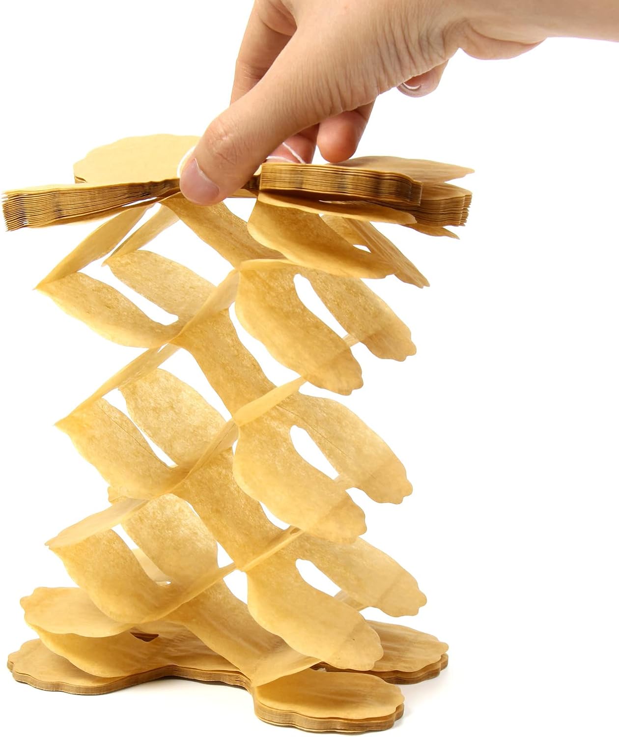 Pink-Peach Gold Party-Decorations Streamers-Garland - 12pcs 4-Leaf Clover Paper Streamer,Bridal Shower Girls Baby Shower Birthday Engagement Wedding Bachelorette Brunch Banners Decor Ouruola