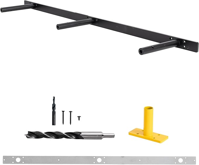 38'' Heavy-Duty Floating Shelf Bracket, Hidden Shelf Bracket for Fireplace Racks and Shelves, if Installed on Studs, max Load of 210 pounds, 38 inches (with Ease kit)