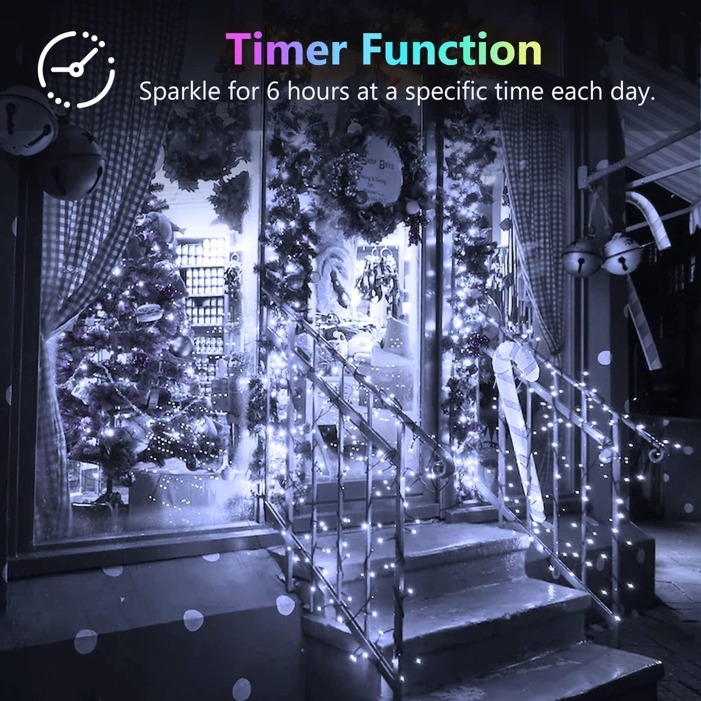 4 Pack 60LED Battery Operated Fairy Lights with Remote, 8 Modes LED String Lights with Timer, Dimmable, Memory Function, Waterproof Twinkle Fairy Lights for Outdoor Indoor Christmas Decor(Cool White)