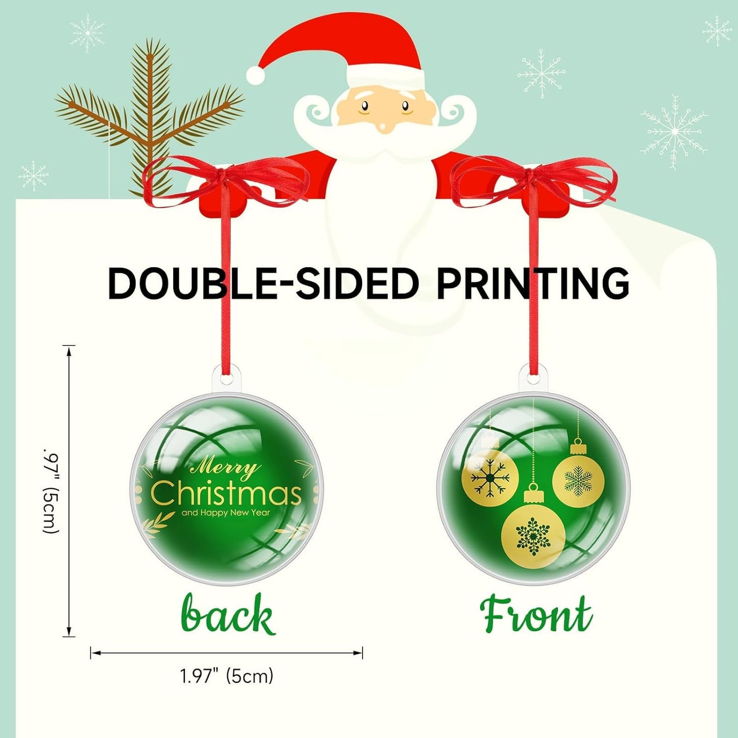 Personalized Christmas Ornaments 2025, Wood Custom Photo Text Hanging Ornament Customized Christmas Tree Decorations Gift for Family, Kids, Friends, Couples, Wedding