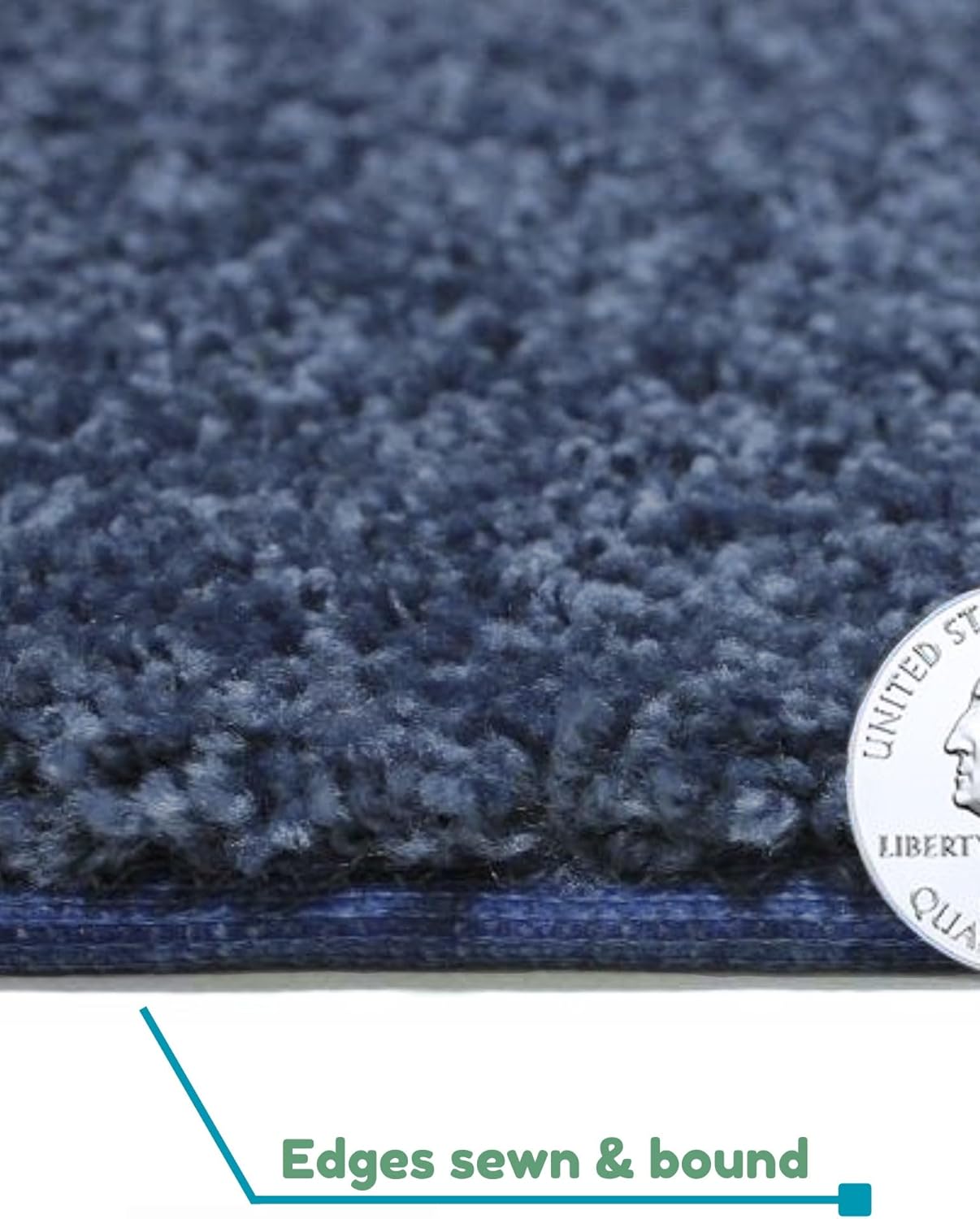 KOECKRITZ Soft and Colorful Kids Classroom Area Rugs (Passes Flammability Pill Test) Many Sizes and Bright Colors to Select from (12' x 15', Navy)