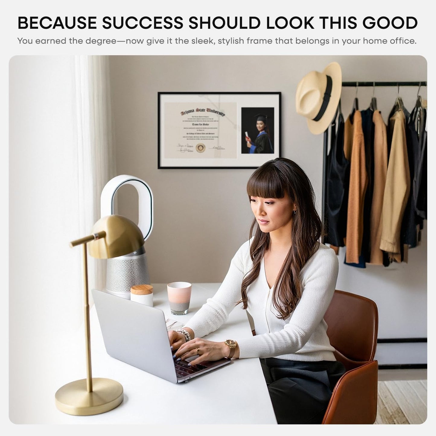 Homeforia 11x18 Black Diploma Frame with Photo, High End Metal 11 x 18 Certificate Frame with Mat for 8.5x11 Diploma and 5x7 Picture, 11by18 Award Graduation Frames, Tempered Glass, Wall Kit, Set of 1