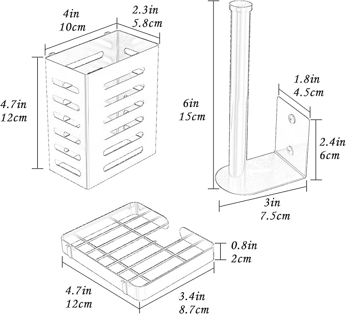 PUSDON Metal Wall Hanging Basket 2 Packs DIY Suitable for Multiple Scenes - Middle Black Netting Set