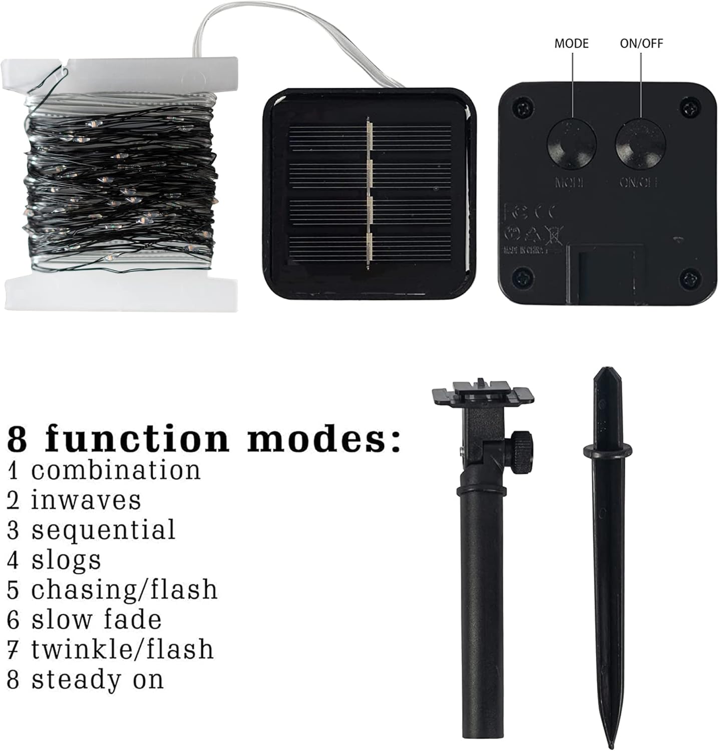 Dazzle Bright 2 Pack Halloween Fairy String Lights, Total 80FT 240 LED Solar Powered Fairy Lights with 8 Modes, Waterproof Copper Wire Lights for Outdoor Christmas Yard Party Patio (Purple)