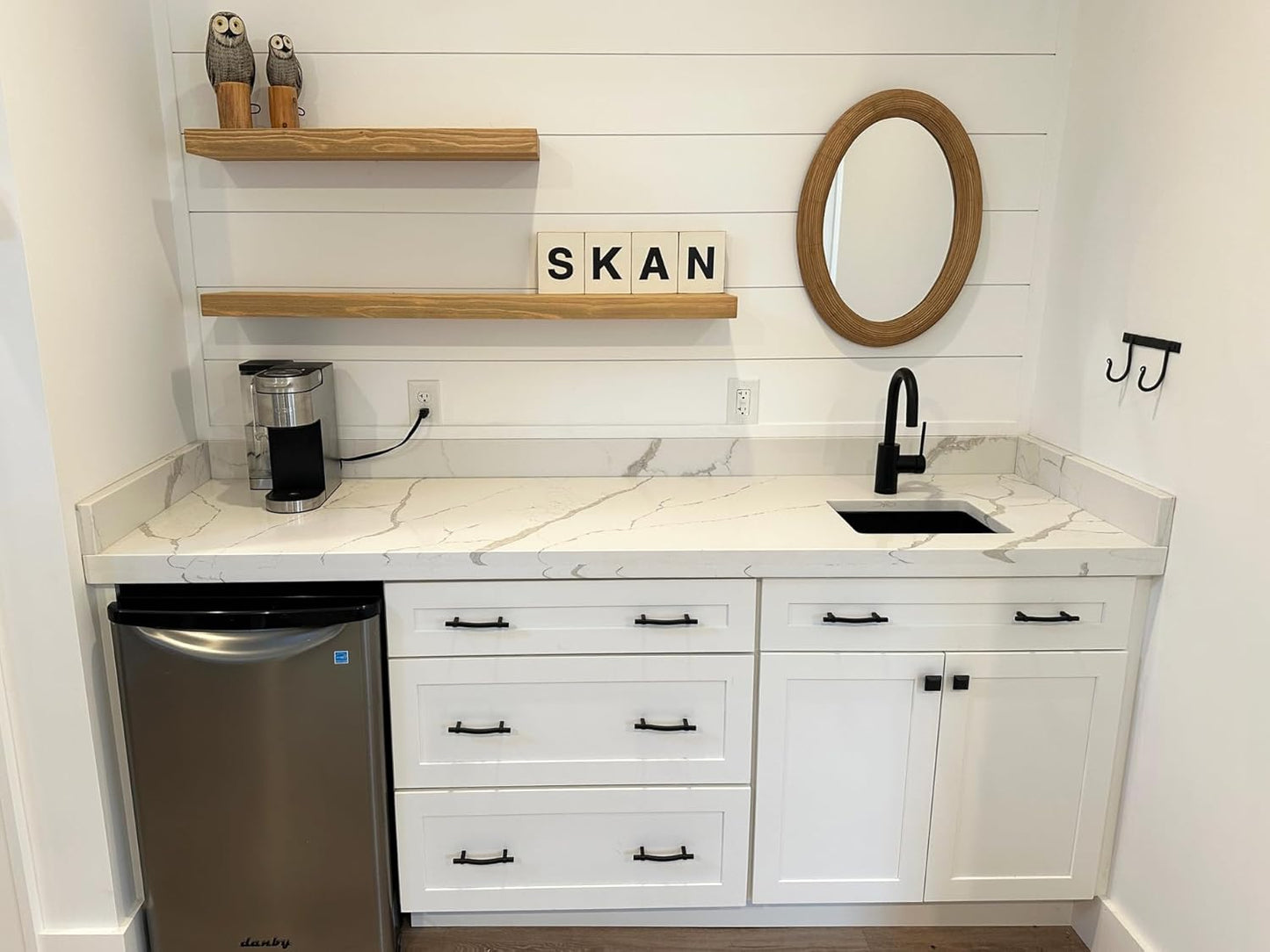 joelsantiques - 48 Inch Wooden Floating Shelves for Wall - 48x8x2 in - Made of Natural Wood - Long Heavy Duty Rustic Wall Shelves for Bedroom - Perfect for Living Room, Kitchen - Natural