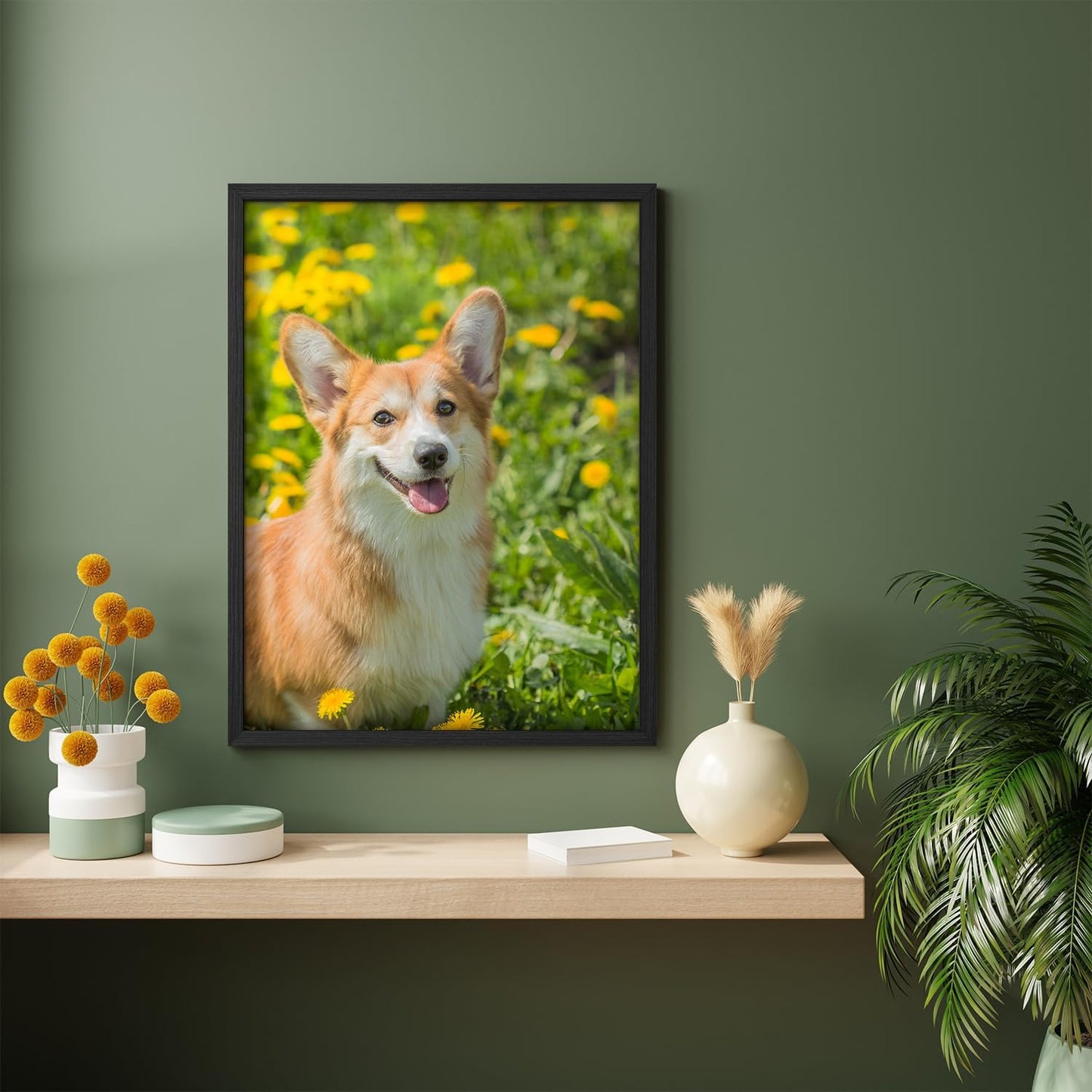 NWT Custom Framed Poster Prints with Your Any Photos, Personalized Canvas Pictures for Wall to Print Framed - 12"x16" Black