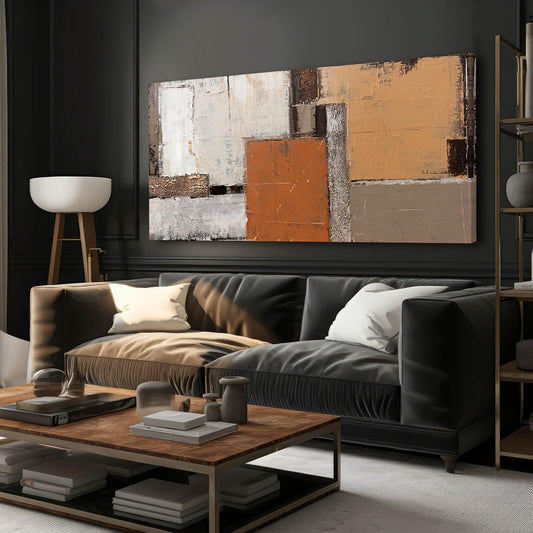 Colorful Wall Art Orange Wall Decor Abstract Wall Decorations for Living Room Graffiti Wall Posters Artwork 24"x48"