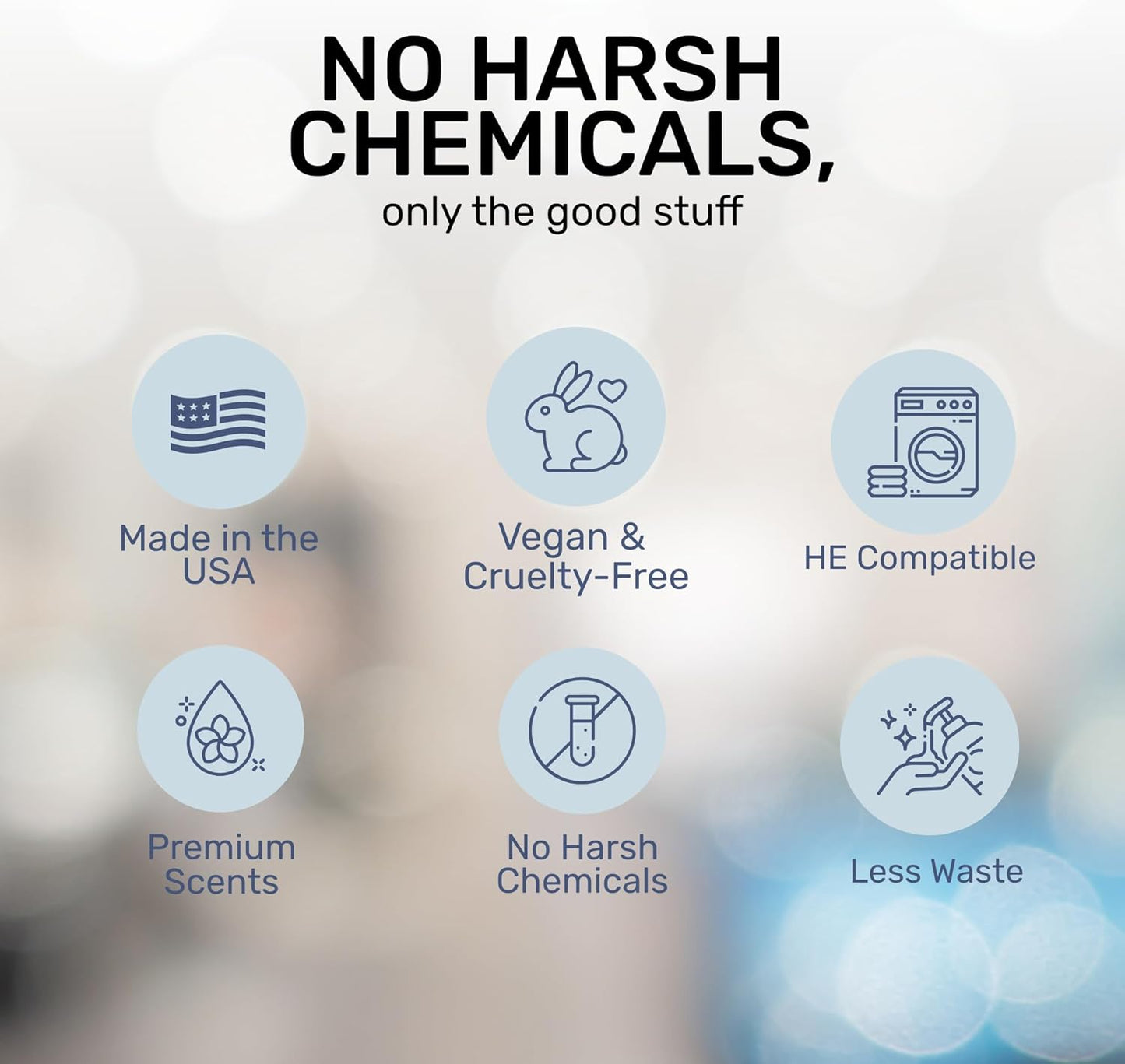 FREY Concentrated Liquid Laundry Detergent | Formulated for Sensitive Skin & HE Washers | Removes Stains Effectively | 50 Loads per Bottle (1-pack Bergamot Beach)