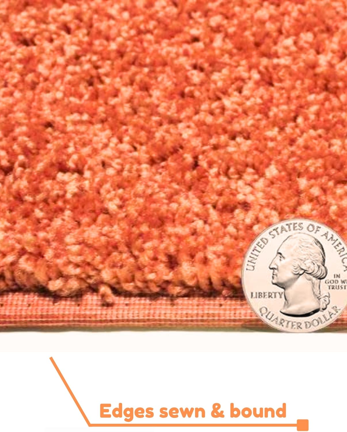 KOECKRITZ Soft and Colorful Kids Classroom Area Rugs (Passes Flammability Pill Test) Many Sizes and Bright Colors to Select from (9' Round, Tangerine)