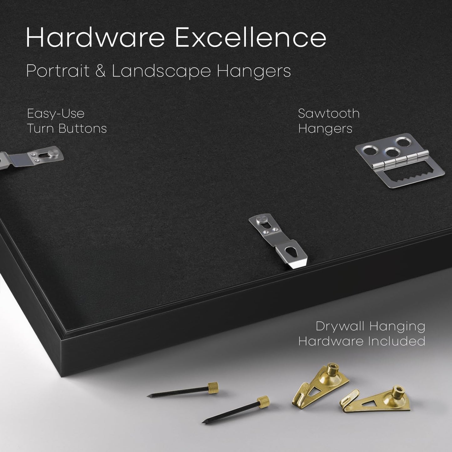 Homeforia 8.5 x 14 Marriage License Frame Black, High End Metal 8.5x14 Marriage Certificate Frames, 14x8.5 Picture Frame for Wall & Tabletop, 8.5 by 14 Photo Frames, Tempered Glass, Wall Kit, Set of 1