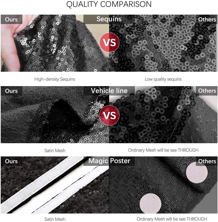 Christmas Tree Skirt Black Sequin Tree Skirt 48 Inches Xmas Tree Skirt Mat Sparkly Christmas Tree Halloween Decorations