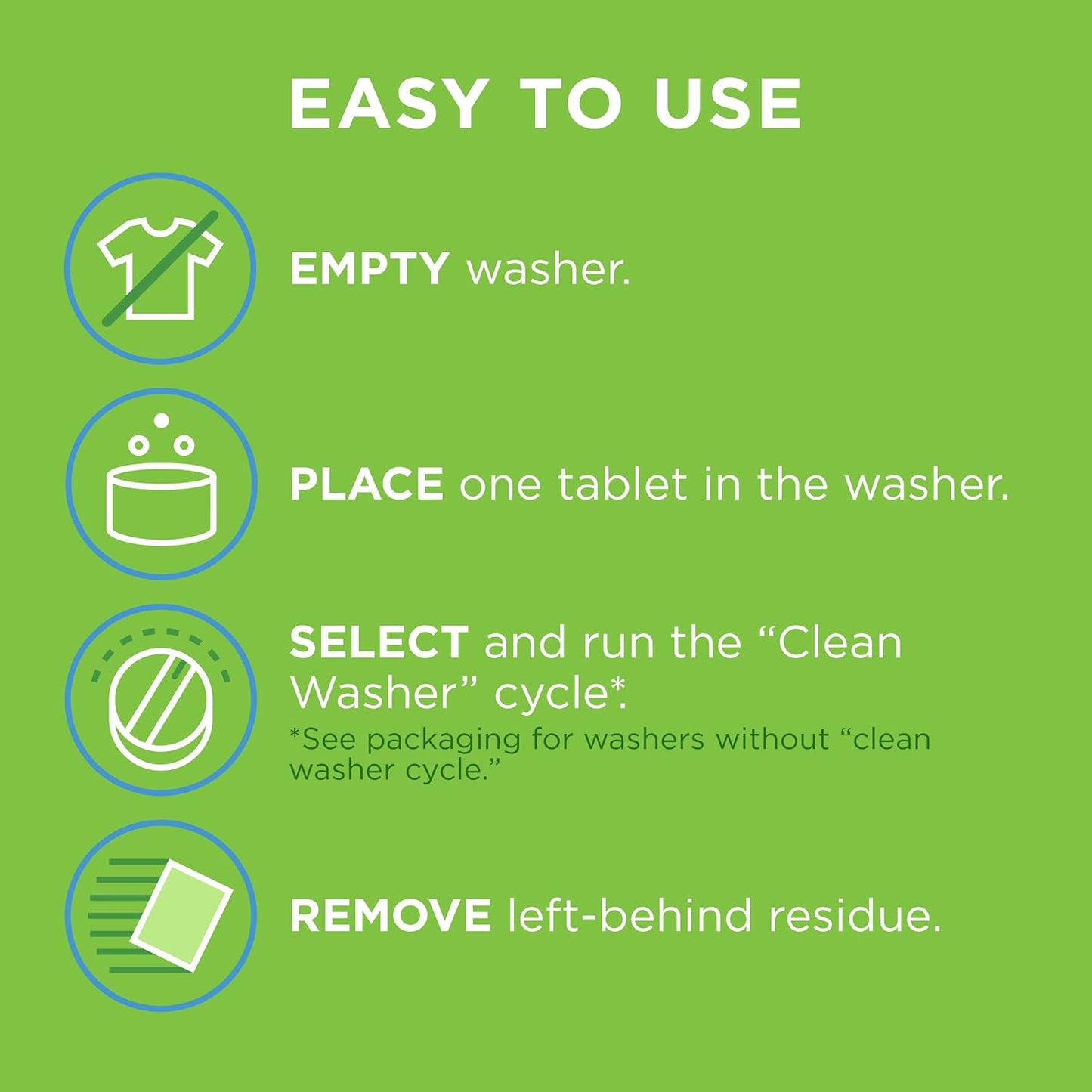 Affresh Washing Machine Cleaner, Cleans Front Load and Top Load Washers, Including HE, 3 Tablets