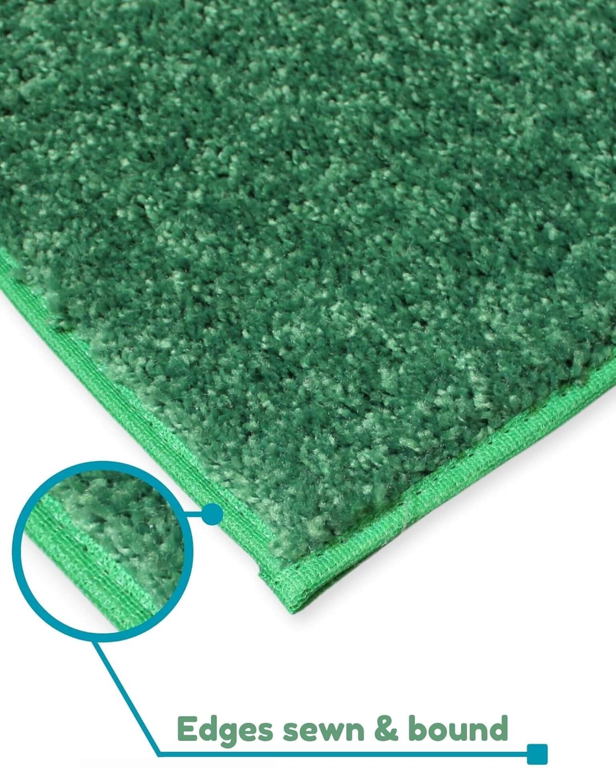 KOECKRITZ Soft and Colorful Kids Classroom Area Rugs (Passes Flammability Pill Test) Many Sizes and Bright Colors to Select from (5' x 8', Froggy)