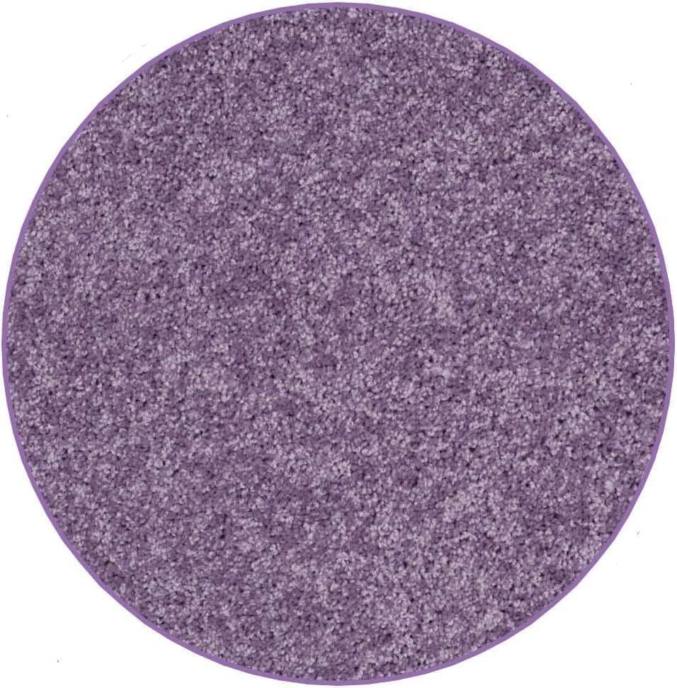 KOECKRITZ Soft and Colorful Kids Classroom Area Rugs (Passes Flammability Pill Test) Many Sizes and Bright Colors to Select from (4' Round, Lavender)