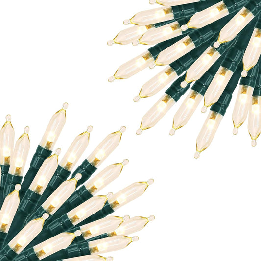 Battery Operated Christmas String Lights, 8ft 20 LED Mini Lights with Timer, Christmas Tree Lights for Indoor Outdoor Bedroom Wedding Party Holiday Xmas Decoration，Warm White（2 Pack）