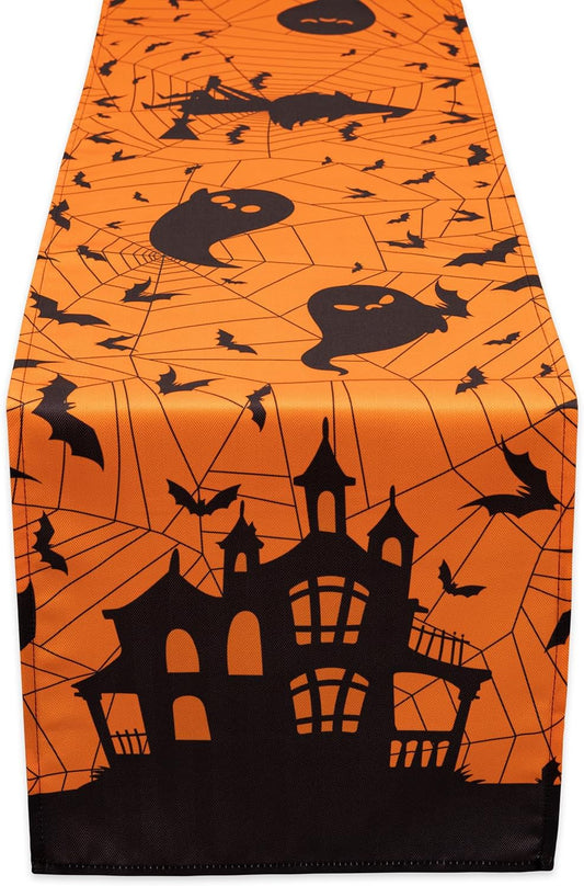 YiHomer Halloween Silhouettes Tabletop for Halloween Decorations, Dinner Parties and Scary Movie Nights, Horror Night, Table Runner, 14 x 108