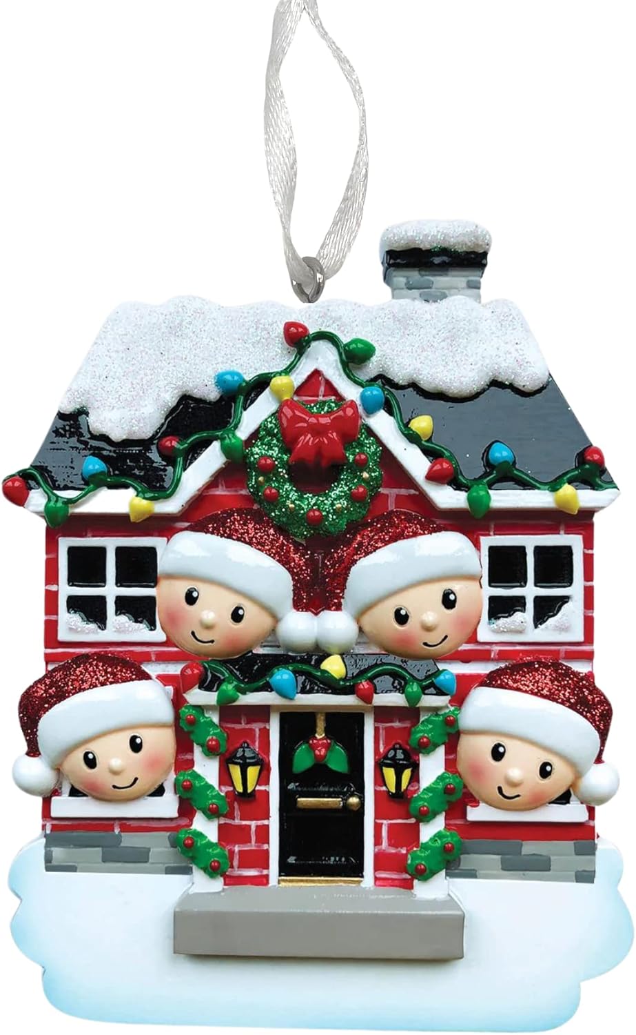 2025 Family Christmas Ornament – Personalized Ornament for Families – Custom Family Ornament – Holiday Tree Decoration Keepsake Gift (Family of 4)