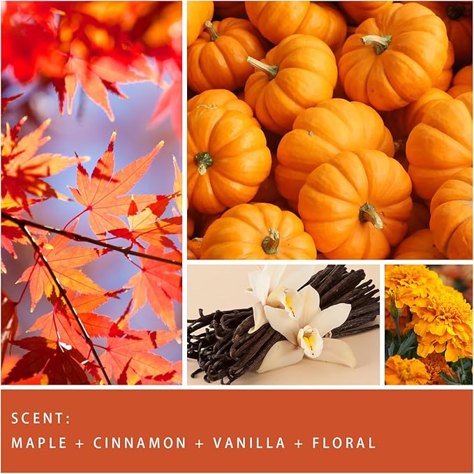 Auelife Fall Candle, Autumn Wreath Scented Soy Candles for Home, Aromatherapy Candle Gift Set for Women & Men, Cozy Fall Décor, 7oz – Perfect for Autumn Relaxation and Home Ambiance