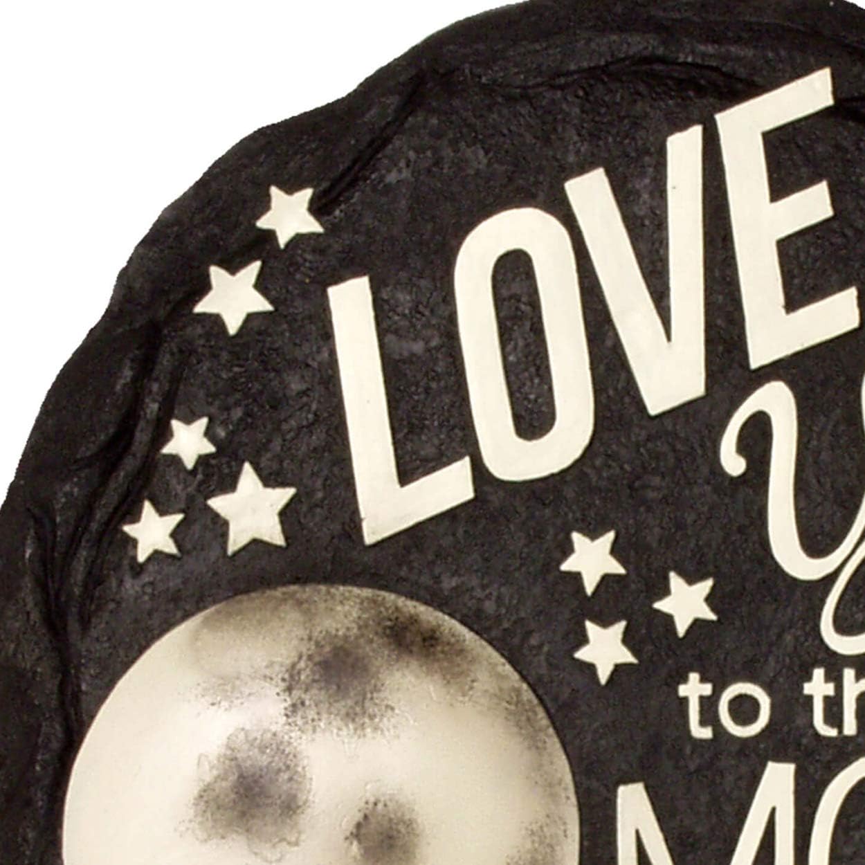 Spoontiques - Garden Décor - Moon & Back Stepping Stone - Decorative Stone for Garden