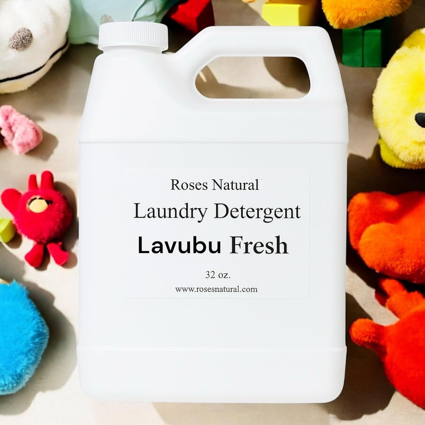 Plant-Based Liquid Laundry Detergent, 32 Fl Oz, Multiple Scents, HE Compatible (Lavubu Fresh)
