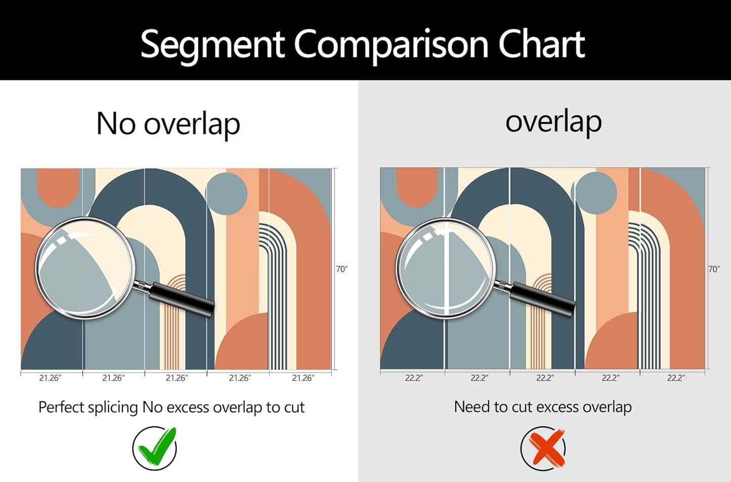 Geometric Shapes Arch Wallpaper Abstract Art Wall Mural for Living Room (Not Peel and Stick)