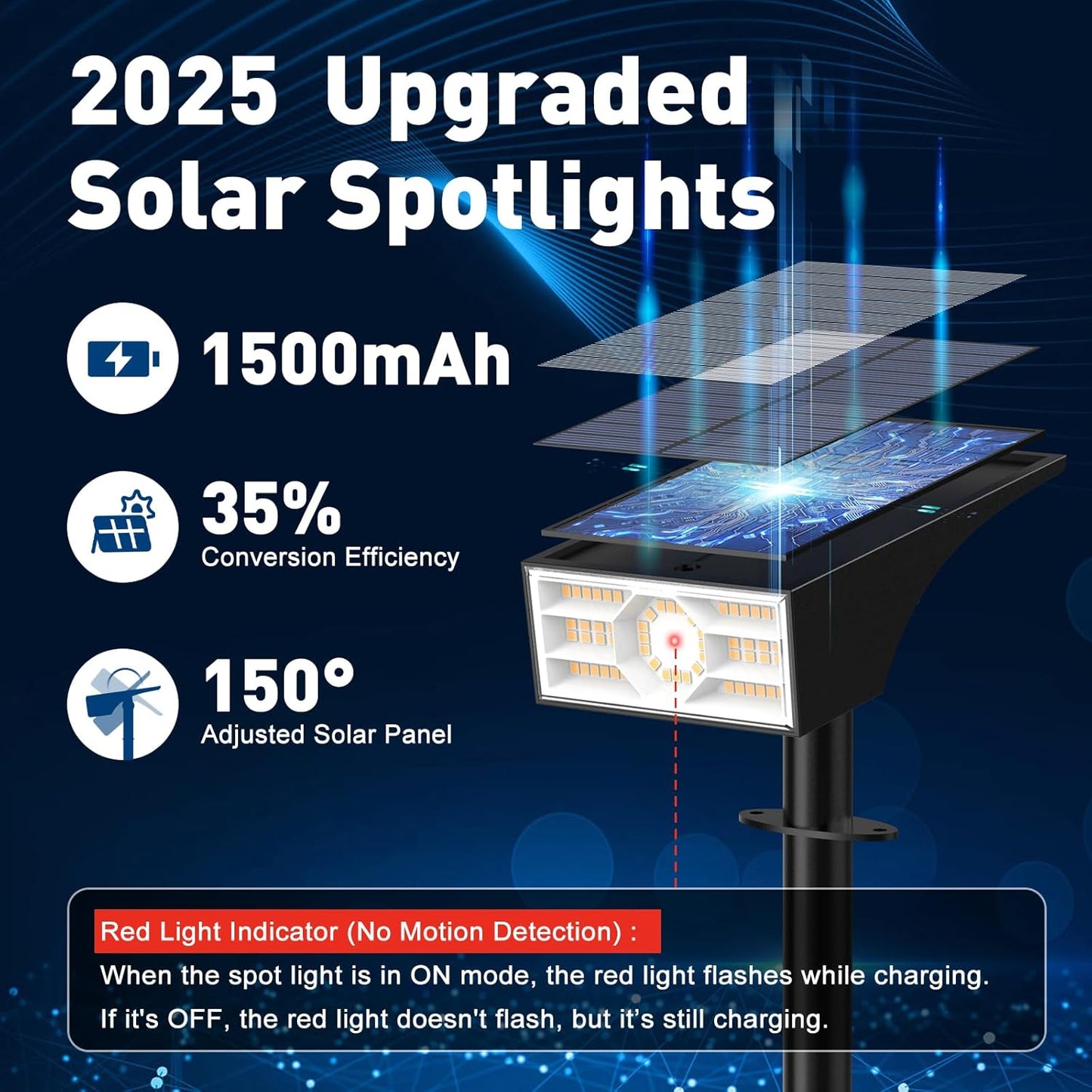 Solar Spot Lights Outdoor, 10 Pack Outdoor Solar Lights for Yard Waterproof, 4 Lighting Modes Solar Landscape Spotlights, Auto On/Off Solar Powered Flood Lights Garden Pathway(Warm White)