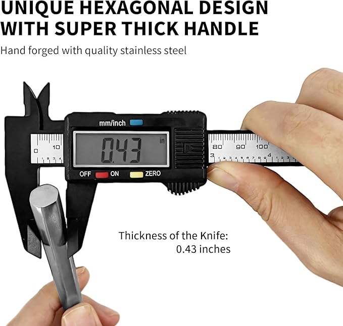 Silverware Set Flatware Set Matte Silver Cutlery Set with Hexagon Handle Forged Stainless Steel 20 Pieces for Home Hotel Use Service for 4