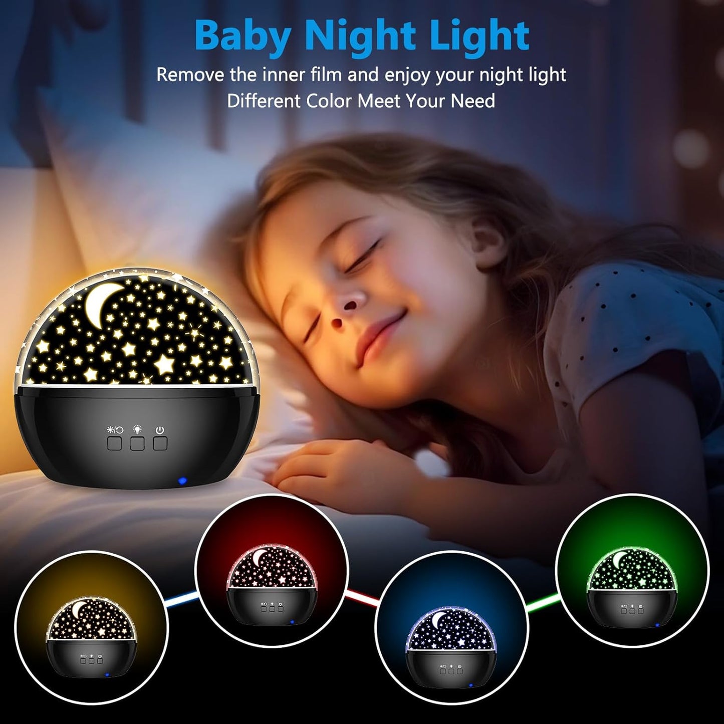 Superhero Night Light Projector for Boy,Kids Night Lights with Spiderman and Star Theme,360 Degree Rotation,15 Mode Color Changing,Birthday Gift Toys