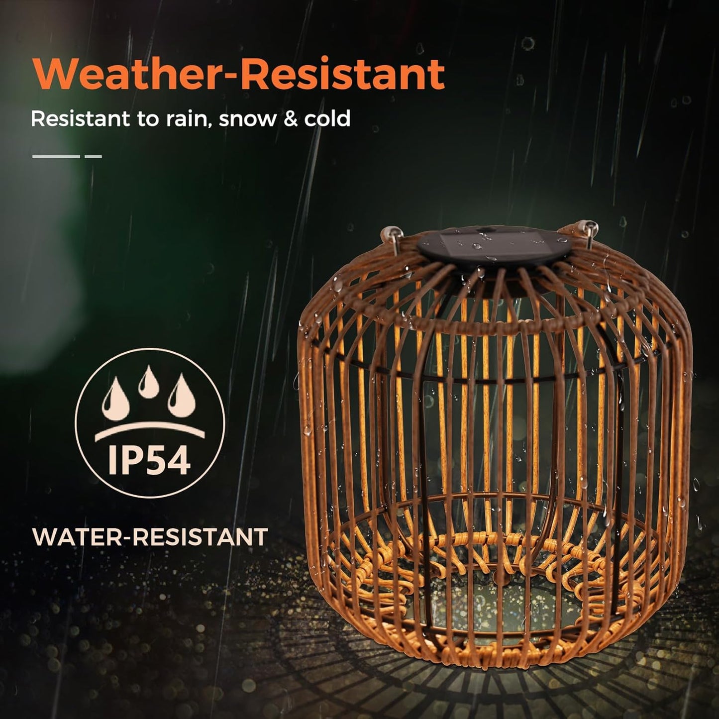 Solar Yard 2-Pack Outdoor Solar Lamp, Water-Resistant Lights for Outside Hanging Lantern Table Lamp Lights Decoration for Garden, Yard, Patio, Porch, Trees, Pathway, Natural