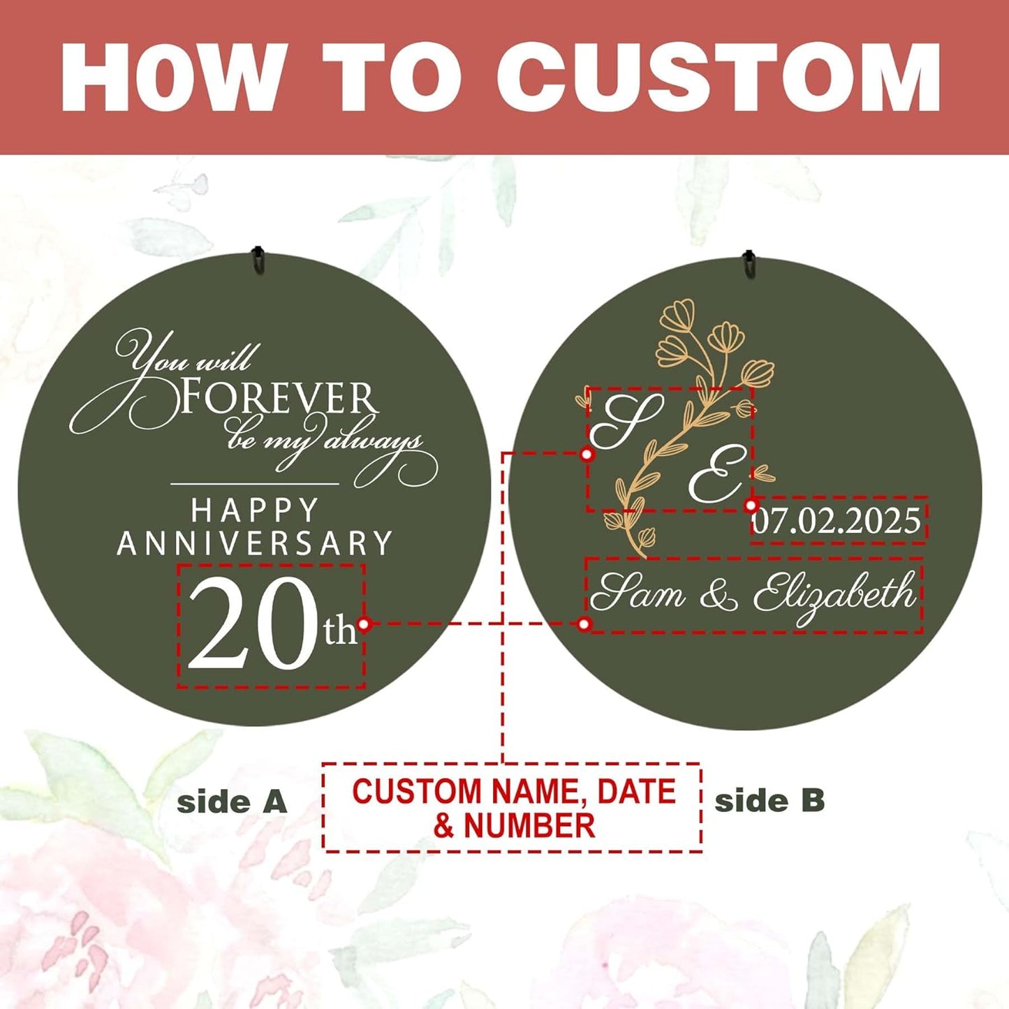 ASTARIN 20th Tree of Life Wind Chimes, Personalized Wind Chimes for Cople Women Men, Couple Gifts for Keepsake, Deep Tone Windchime Romantic Gift