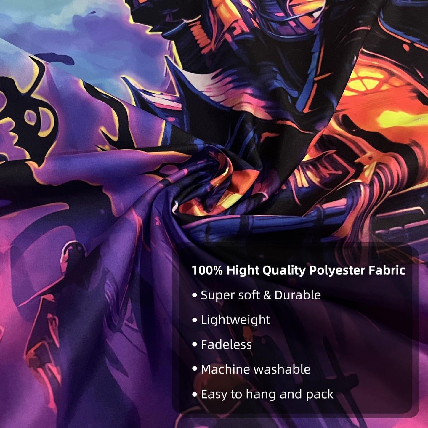 OSVINO Blacklight Halloween Castle Tapestry 59"x51" Pumpkins Ghosts Background Bedroom Aesthetic Hippie Room Decor Glow in The Dark Wall Poster for Halloween Easter