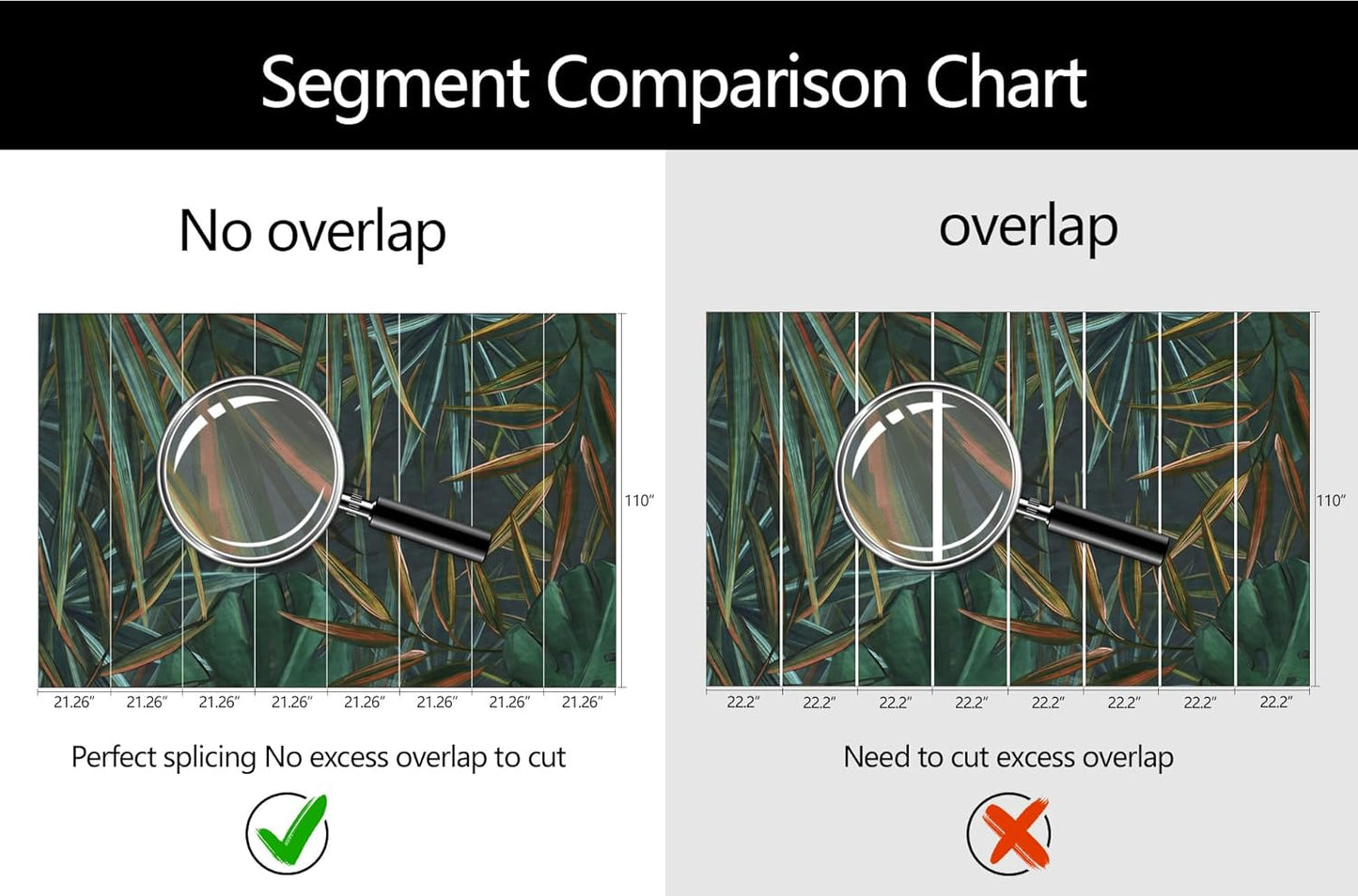 Dark Tropical Palm Leaf Wallpaper Mural Oil Painting Style Abstract Leaves Wall Mural (Not Peel and Stick)