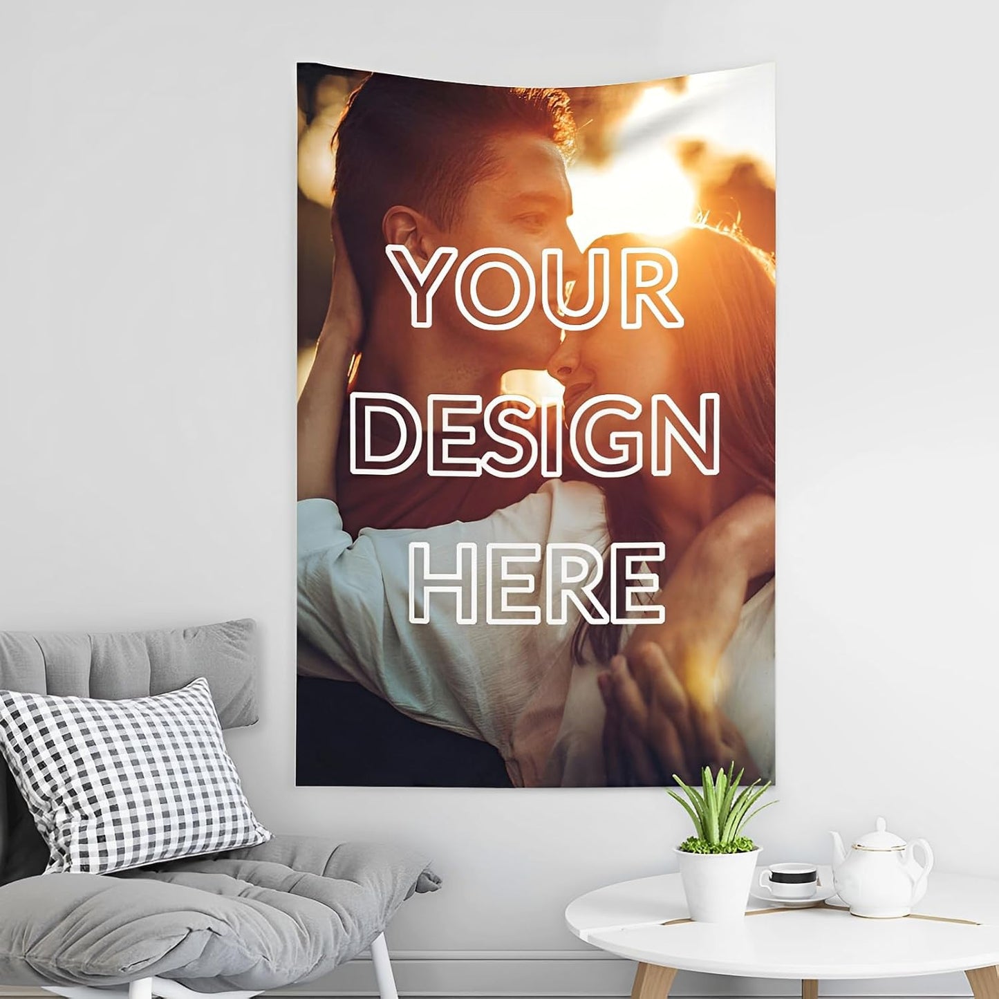 Custom Tapestry For Wall Bedroom Custom Backdrop Personalized Image Text Photo Customized Funny Tapestry Banners And Signs Single Picture Vertical Tapestrys