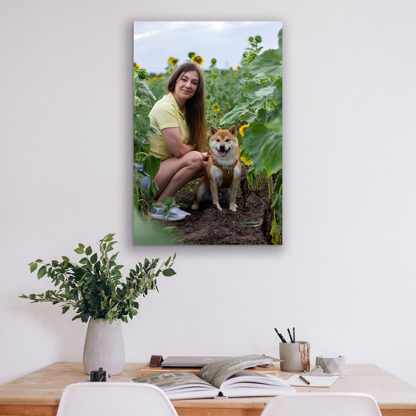Custom Canvas Prints with Your Photos Custom Wall Art Personalized Canvas Pictures for Pet/Family Gifts for Mom/Men/Women (24''W x 36''L)