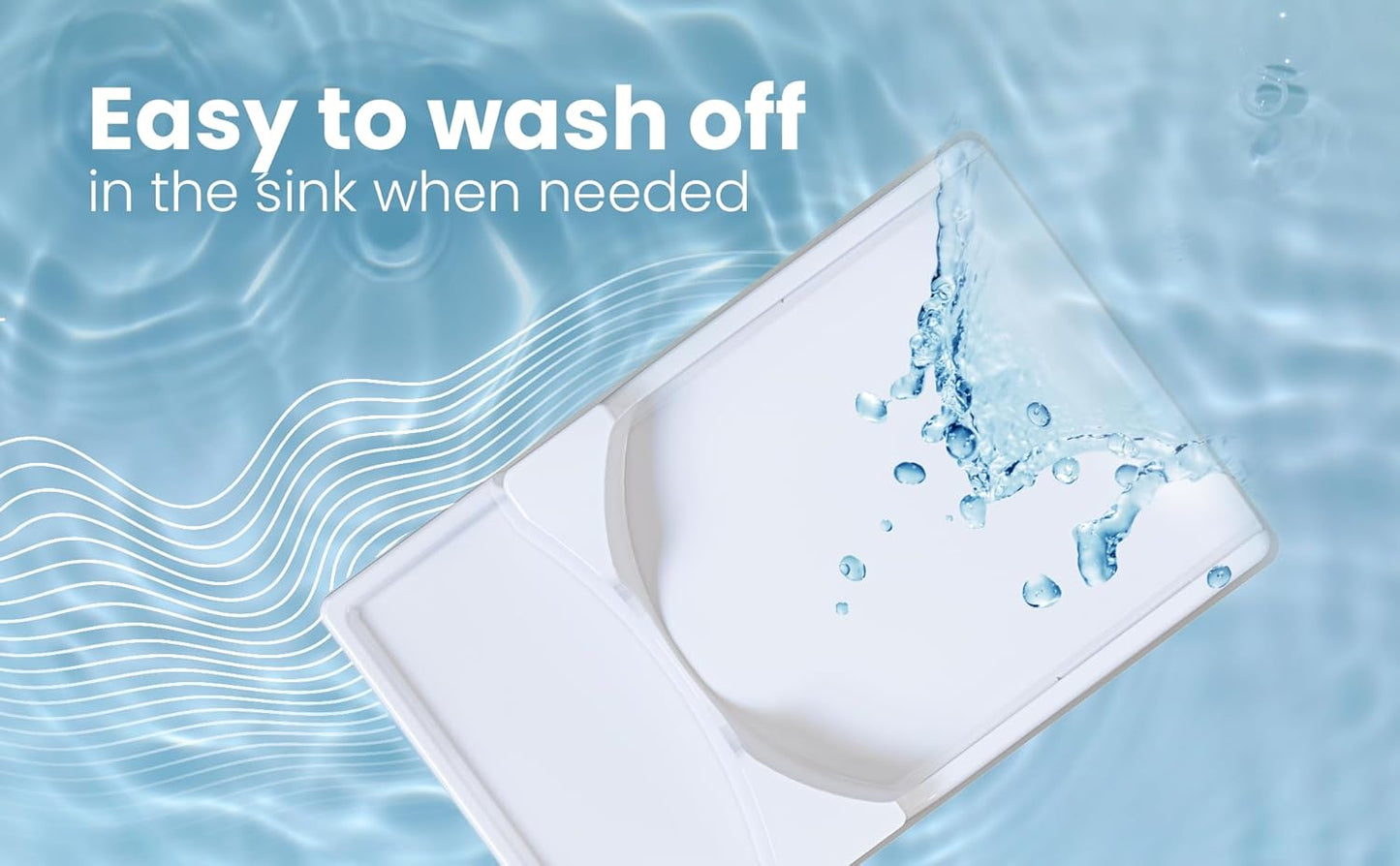 TidyFriend No-Spill Liquid Laundry Detergent Dispenser Holder, Laundry Soap Dispenser Holder with Drip Tray for Laundry Room Organization (No Strap, White)