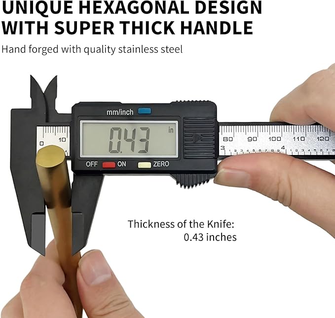 30-Piece Matte Gold Silverware Set, Hand Forged Utensil, Stainless Steel Flatware Set, Hexagon Handle Cutlery Set for Home Hotel Use, Service for 6