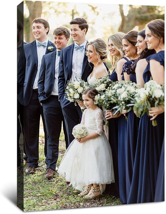 Framed Canvas Prints With Your Photo - Personalized Picture To Large Canvas Wall Art - Poster Available