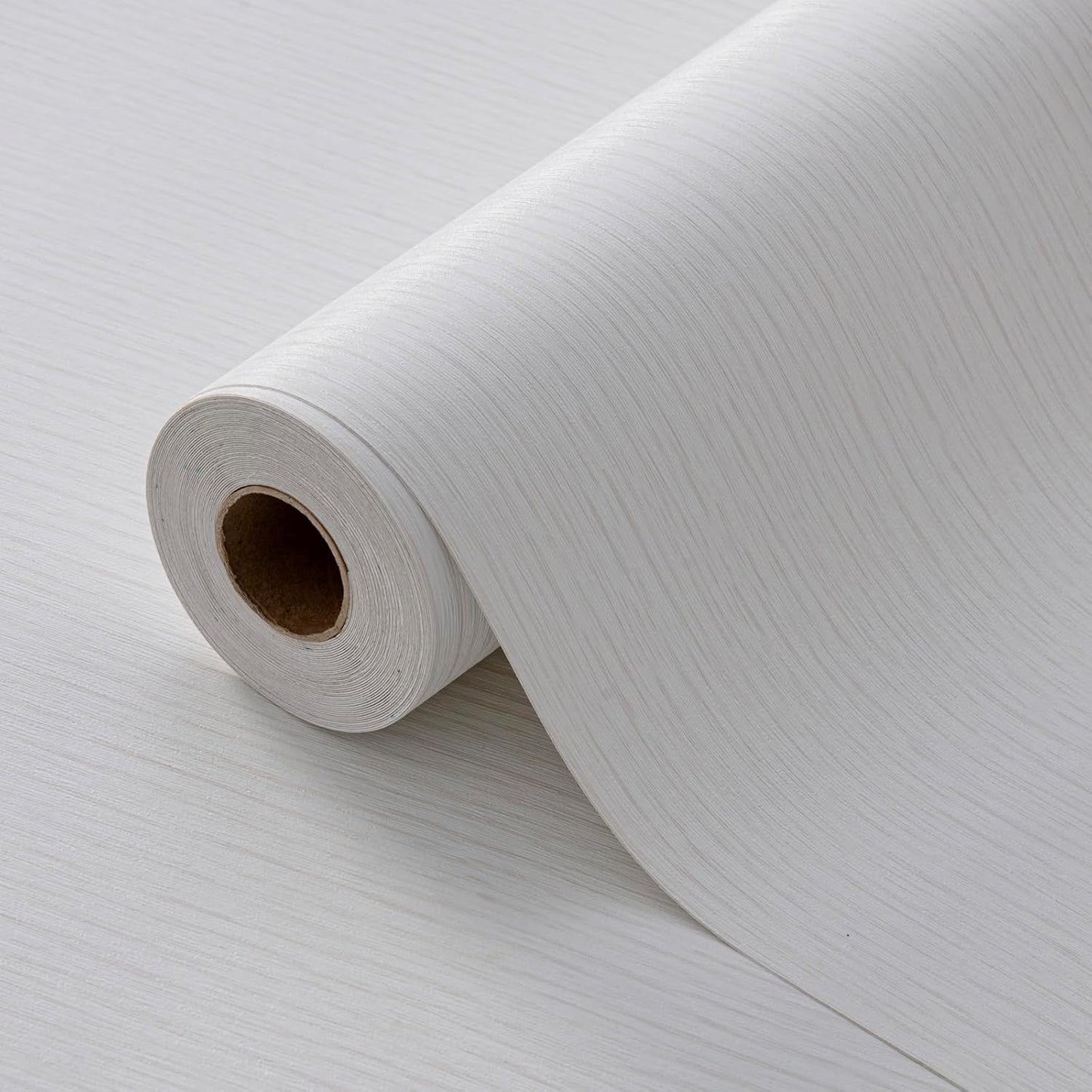 Grasscloth Peel and Stick Wallpaper 20.8"x394" Light Gray Thick Fabric Textured Linen Classic Faux Grassweave Neutral Removable Wallpaper Vinyl Film Roll for Home Use