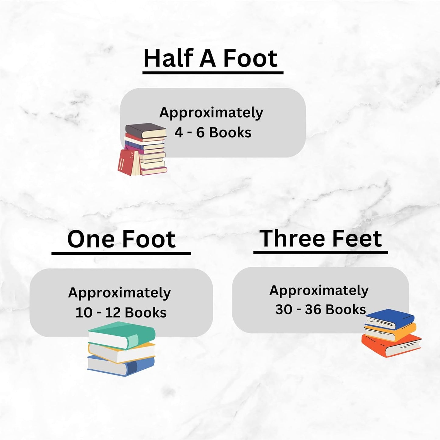 Curated Decorative Books Hardcover Décor Books for Home Décor, Choose Color, Interior Design, Office, Wedding Display, Instant Library, or Staging (Three Feet, White/Creme)