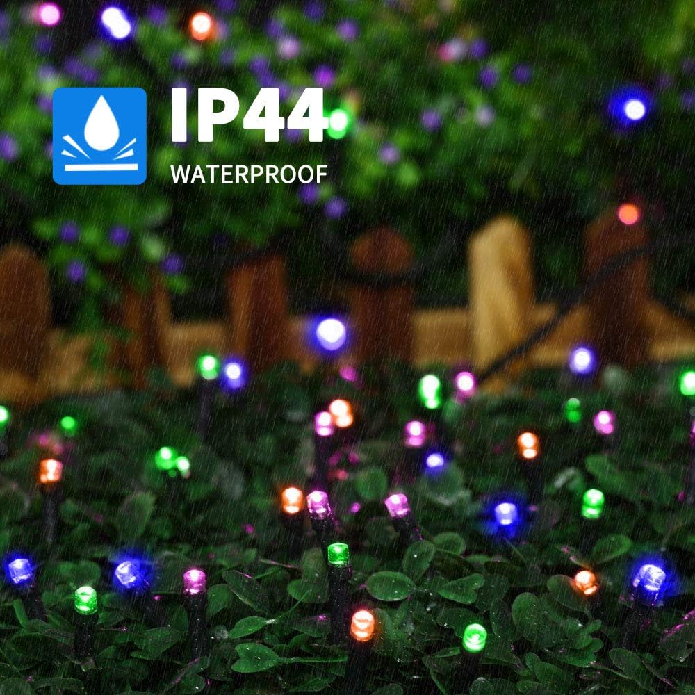 XTF2015 105ft 300 LED Christmas String Lights, End-to-End Plug 8 Modes - UL Certified - Outdoor Indoor Fairy Lights for Tree, Patio, Garden, Party, Wedding, Holiday (Multicolor)