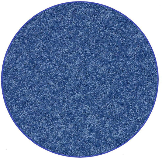 KOECKRITZ Soft and Colorful Kids Classroom Area Rugs (Passes Flammability Pill Test) Many Sizes and Bright Colors to Select from (12' Round, Royal)