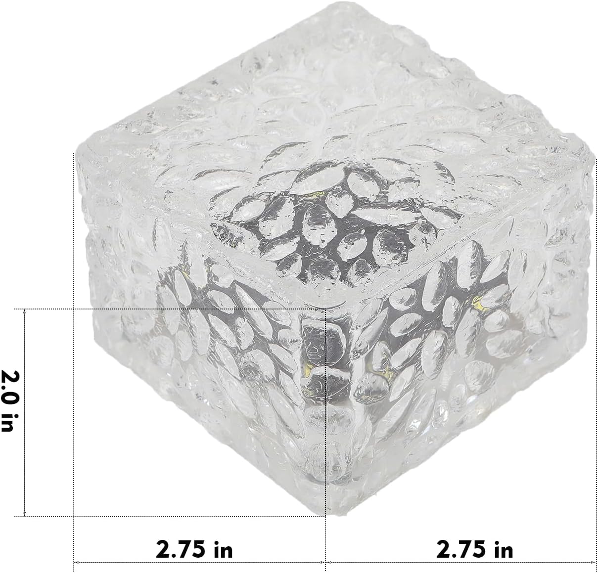 Solar Brick Lights - Outdoor Waterproof Patio & Garden Decor (6 Packs for Patio, Yard, Walkway, Pathway)