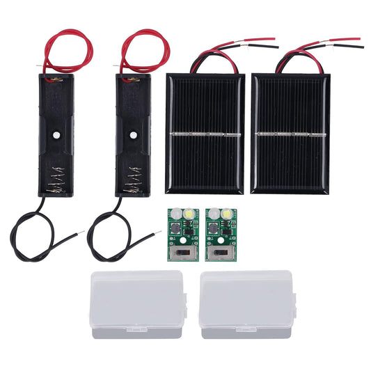 Solar Light Control Panel Kit 1.2V Solar Light Control Board Charging PCB Solar Lawn Lamp Control Board Set with Instruction Manual