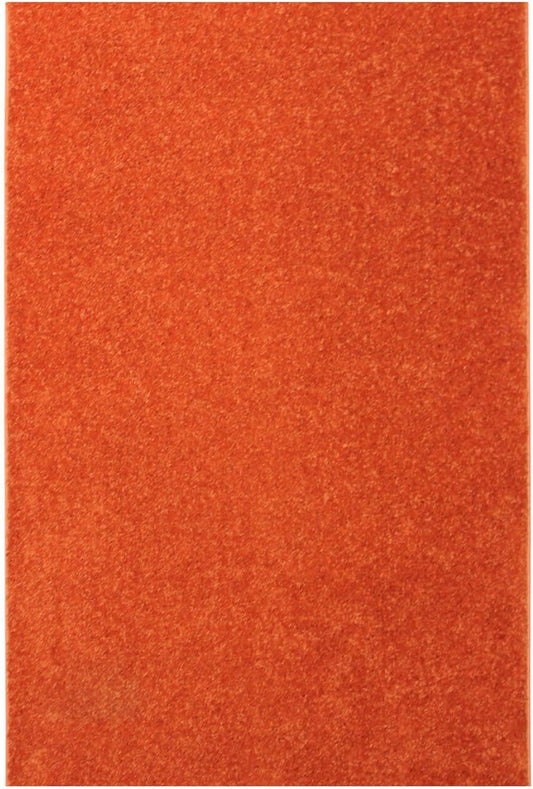 KOECKRITZ Soft and Colorful Kids Classroom Area Rugs (Passes Flammability Pill Test) Many Sizes and Bright Colors to Select from (6' x 8', Tangerine)