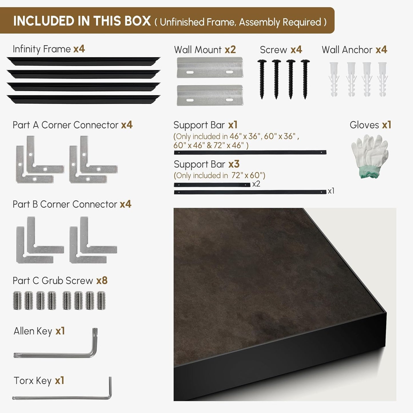 SIGNWIN 30"x60" Extra Large Framed Wall Art Neutral Cloudy Abstract Illustration, Soft Atmospheric Design for Home Living Room Bedroom Decor (Frame Assembly Required)