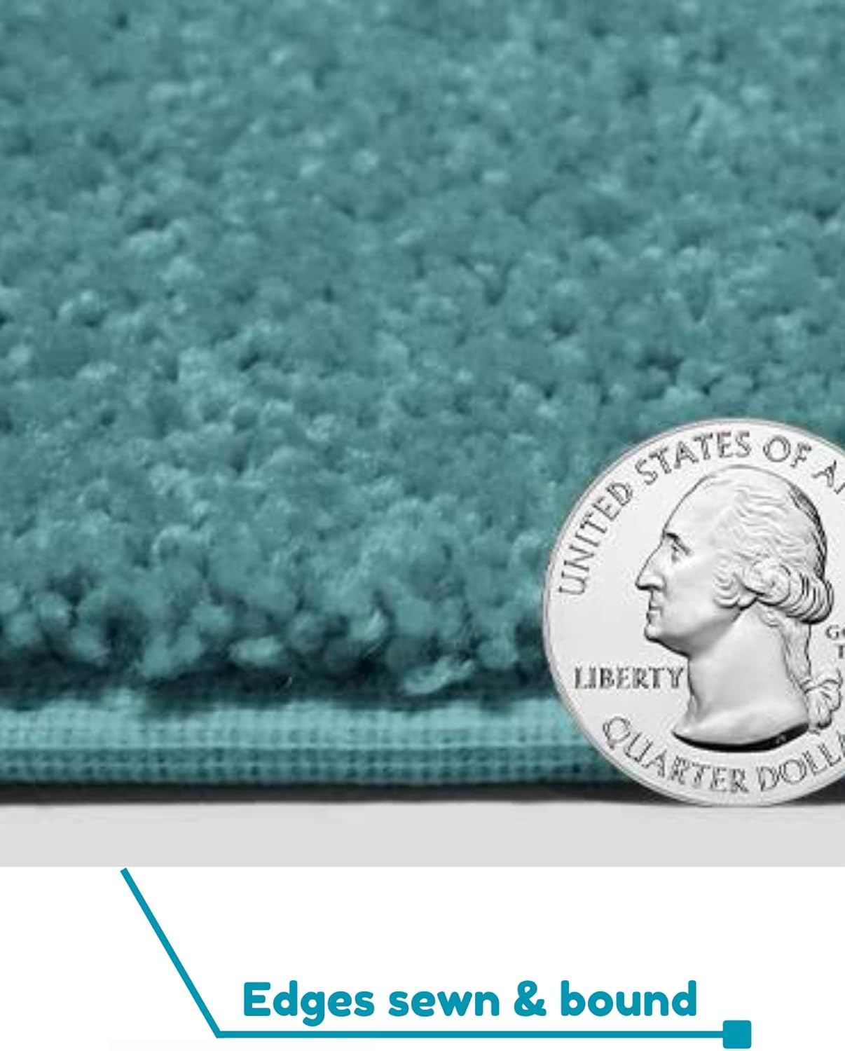 KOECKRITZ Soft and Colorful Kids Classroom Area Rugs (Passes Flammability Pill Test) Many Sizes and Bright Colors to Select from (6' x 6', Surf)