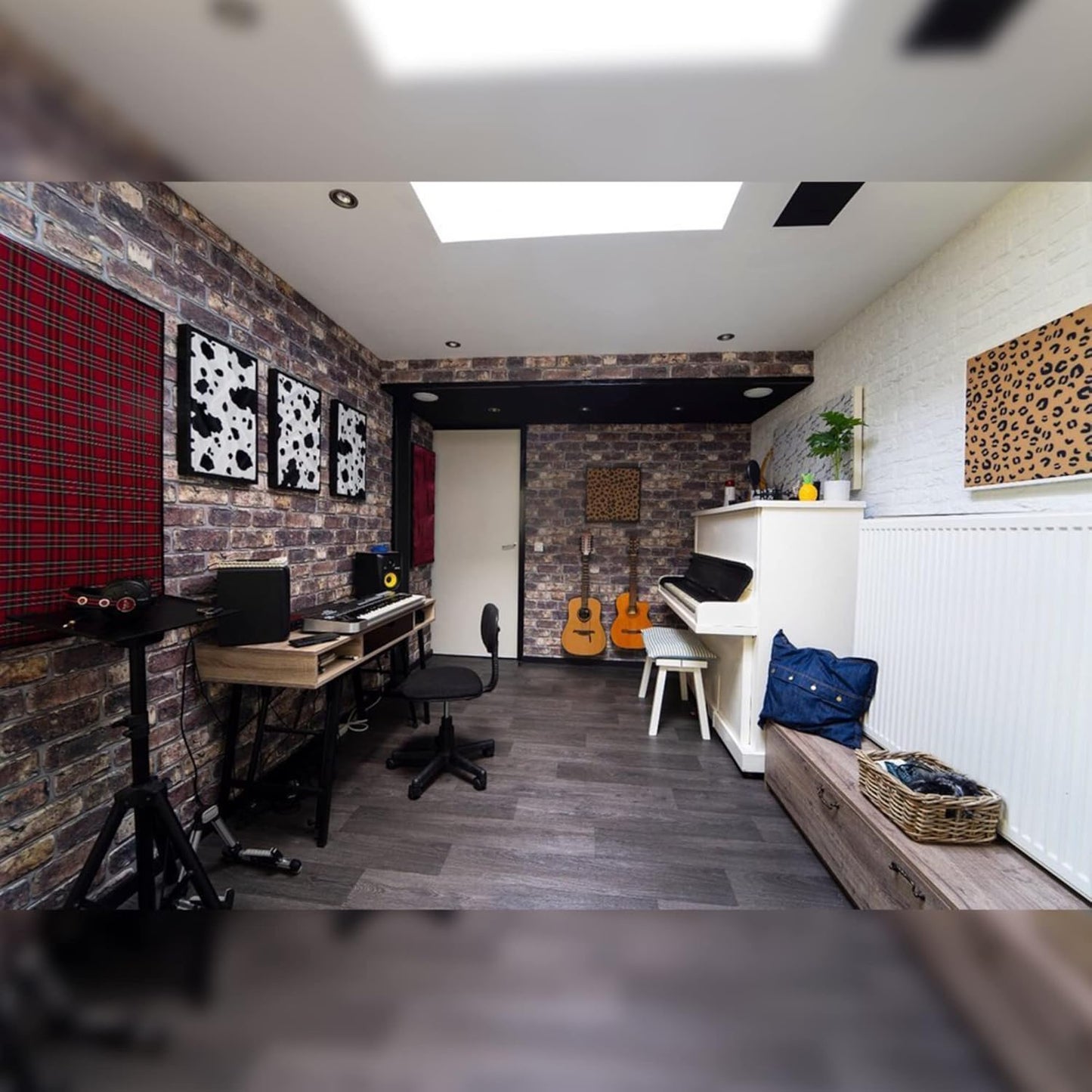 Dundee Deco 3D Wall Panels Faux Brick - Cladding Grey Brown Stone Look Wall Paneling, Styrofoam, Sample, Size 10 x 10 in.