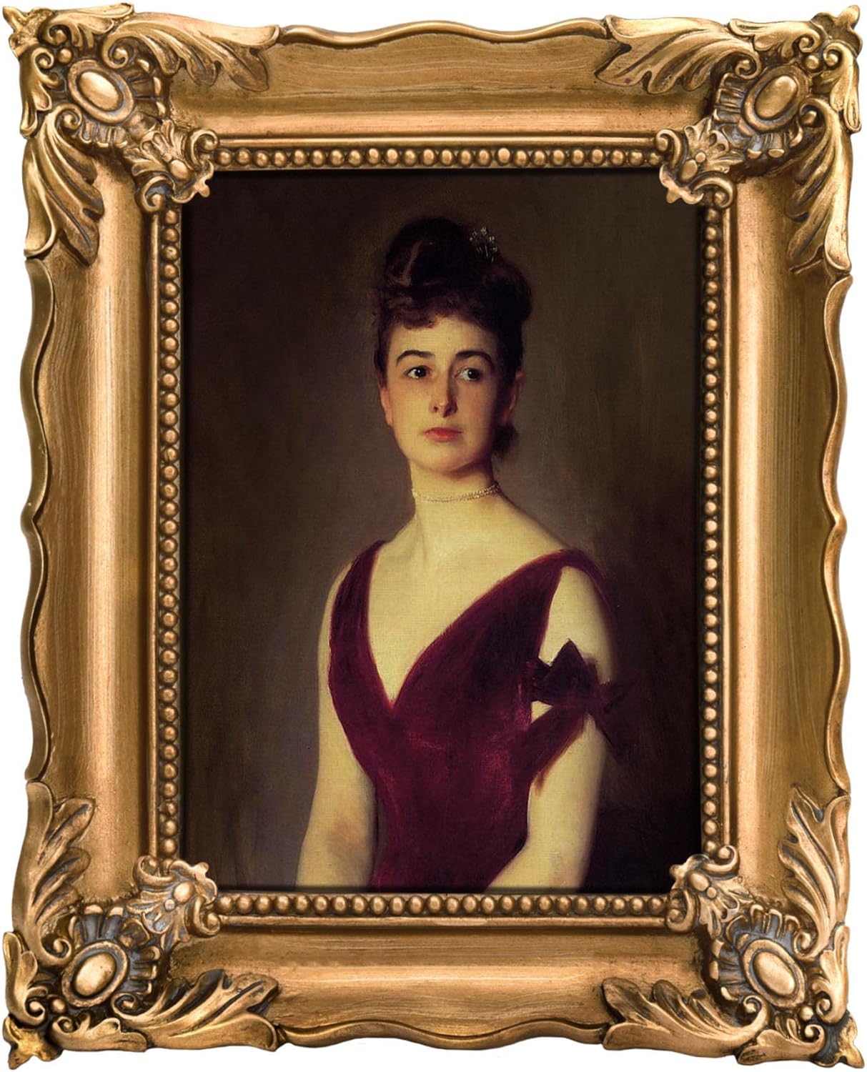 5x7 Vintage Picture Frame with Embossed Flower Design, Ornate Gold Frame for 5x7 Pictures, Hand-Crafted Resin Antique Frames for Tabletop & Wall Hanging, Home Decor (Bronze)